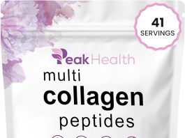 Multi Collagen Peptides Powder, 1 Pounds collagen powder- Type I,II,III,V,X with Biotin 10000mcg, Hyaluronic acid powder, Vitamin C – Unflavored Collagen Protein Powder – Keto & Paleo, Easy Dissolve