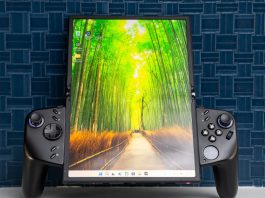 This Windows gaming handheld has a screen that folds in half